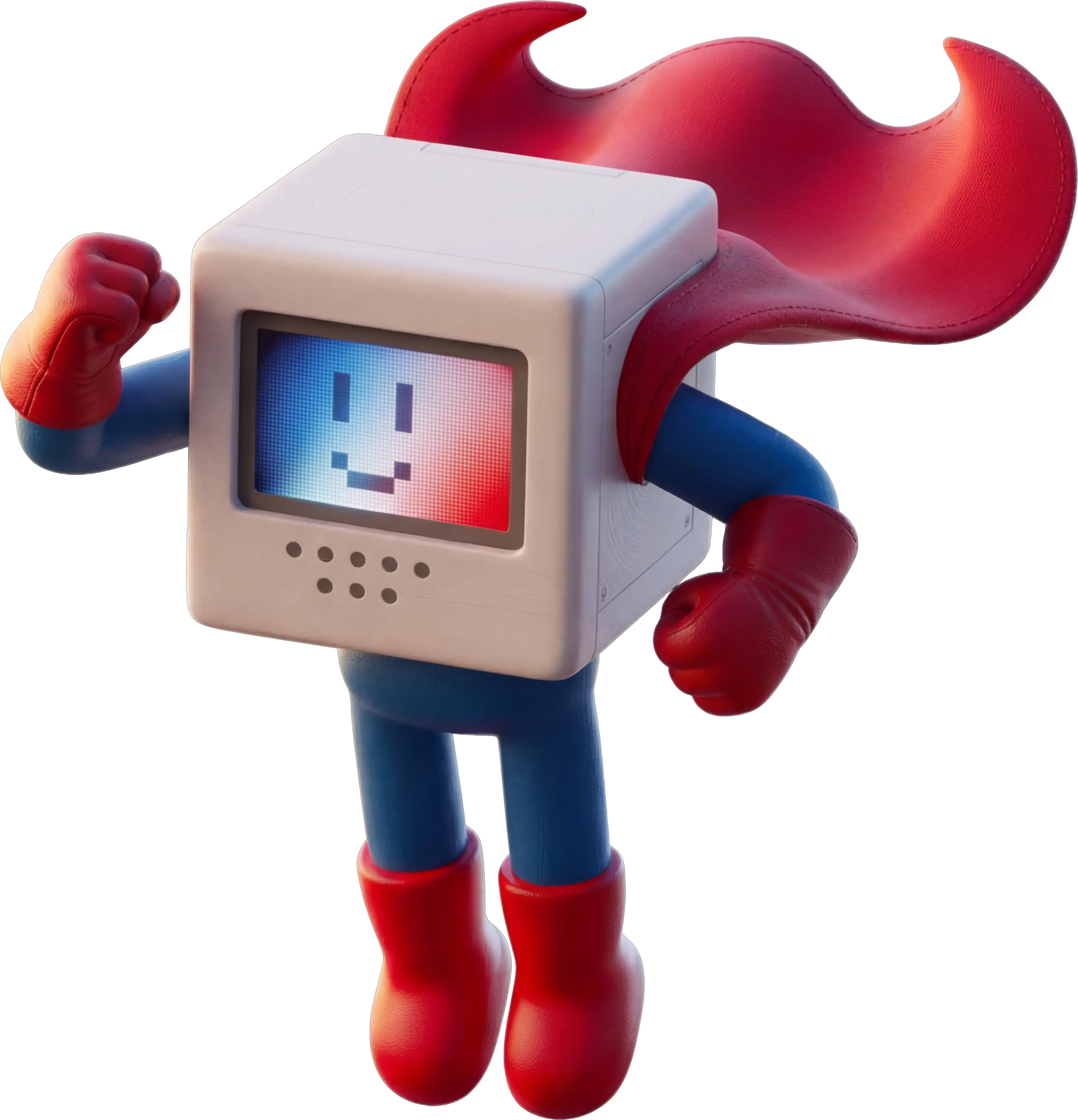 SuperQube Robot Mascot